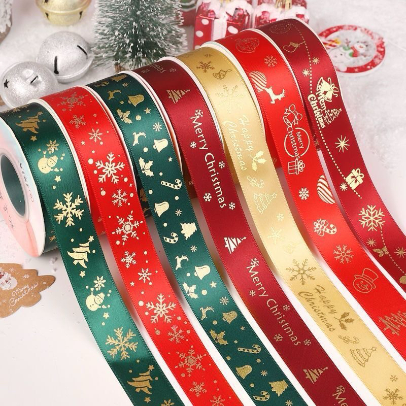

Pita Satin Natal 2.5cm 1 inch Christmas Dekorasi Hiasan Hampers Tali Parcel Ribbon