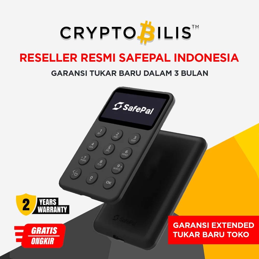 Safepal X1 - Reseller Resmi Safepal 100% Original & Tersegel, Bitcoin, Crypto, Web3, Hardware Wallet