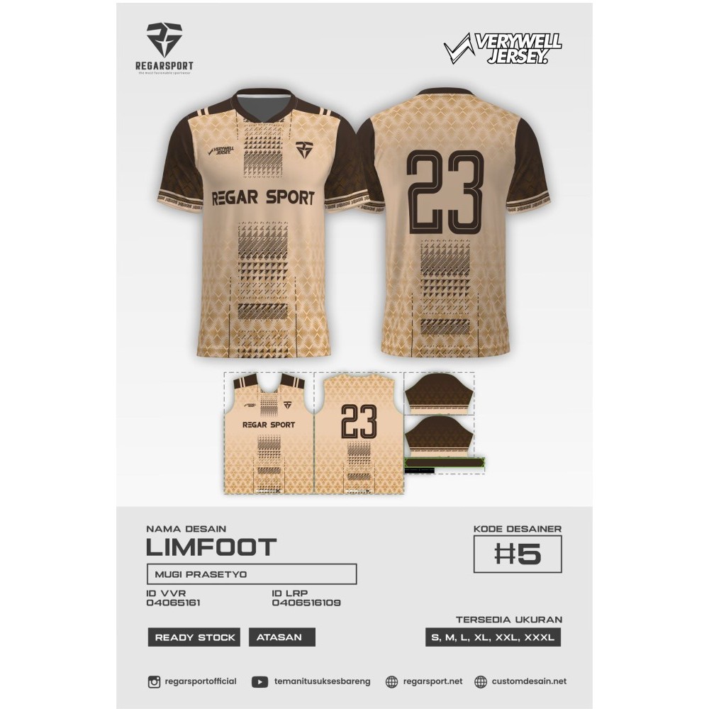 Regarsport - 362 Jersey bola atasan lengan pendek