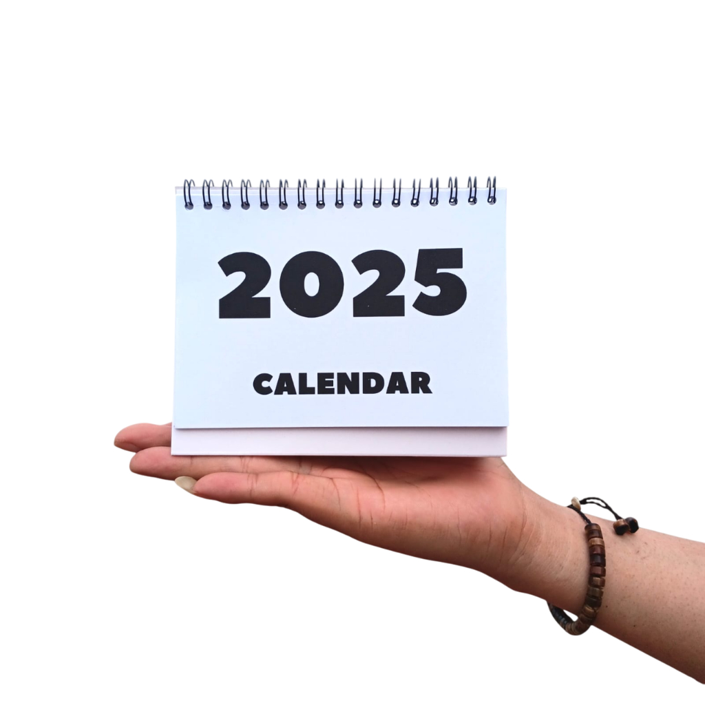 

[Ryuu]KALENDER 2025 / KALENDER MEJA A6 / KALENDER DUDUK AESTHETIC / KALENDER KANTOR UKURAN A6