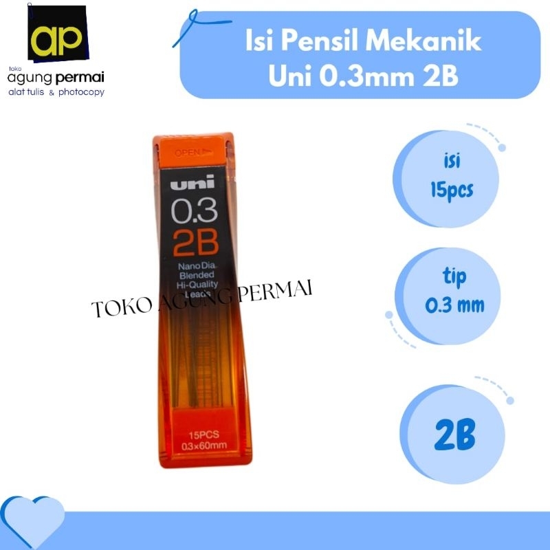 

Isi Pensil Mekanik Uni NanoDia 0.3 2B