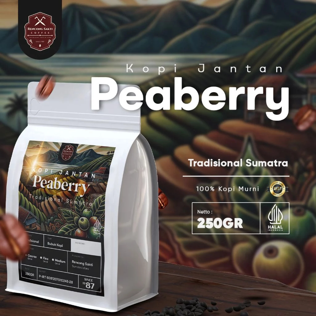 

KOPI JANTAN (PEABERRY) PREMIUM - 250 gr