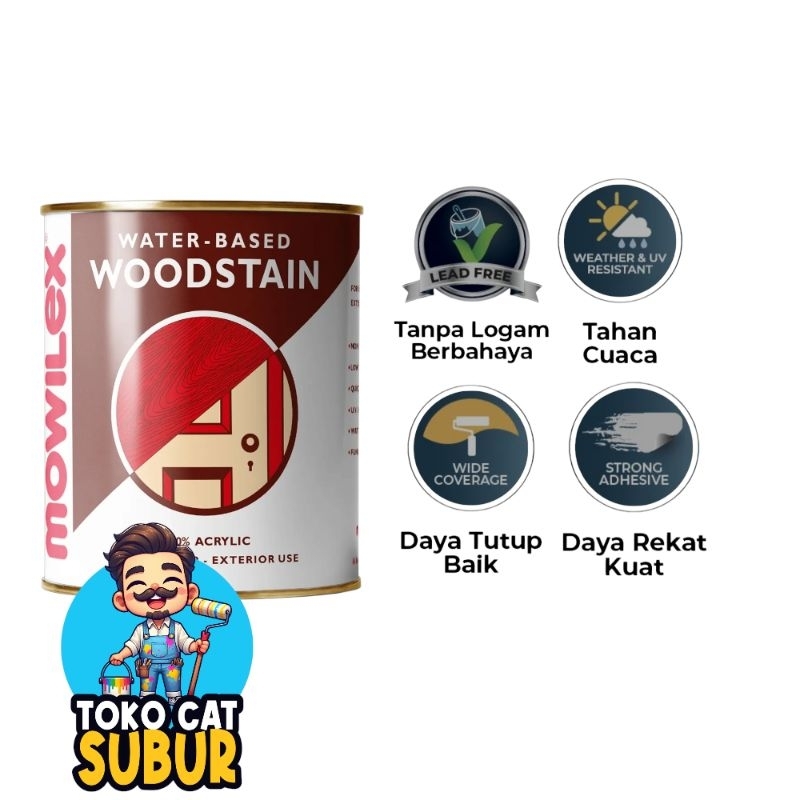 Plitur Kayu Woodstain Mowilex