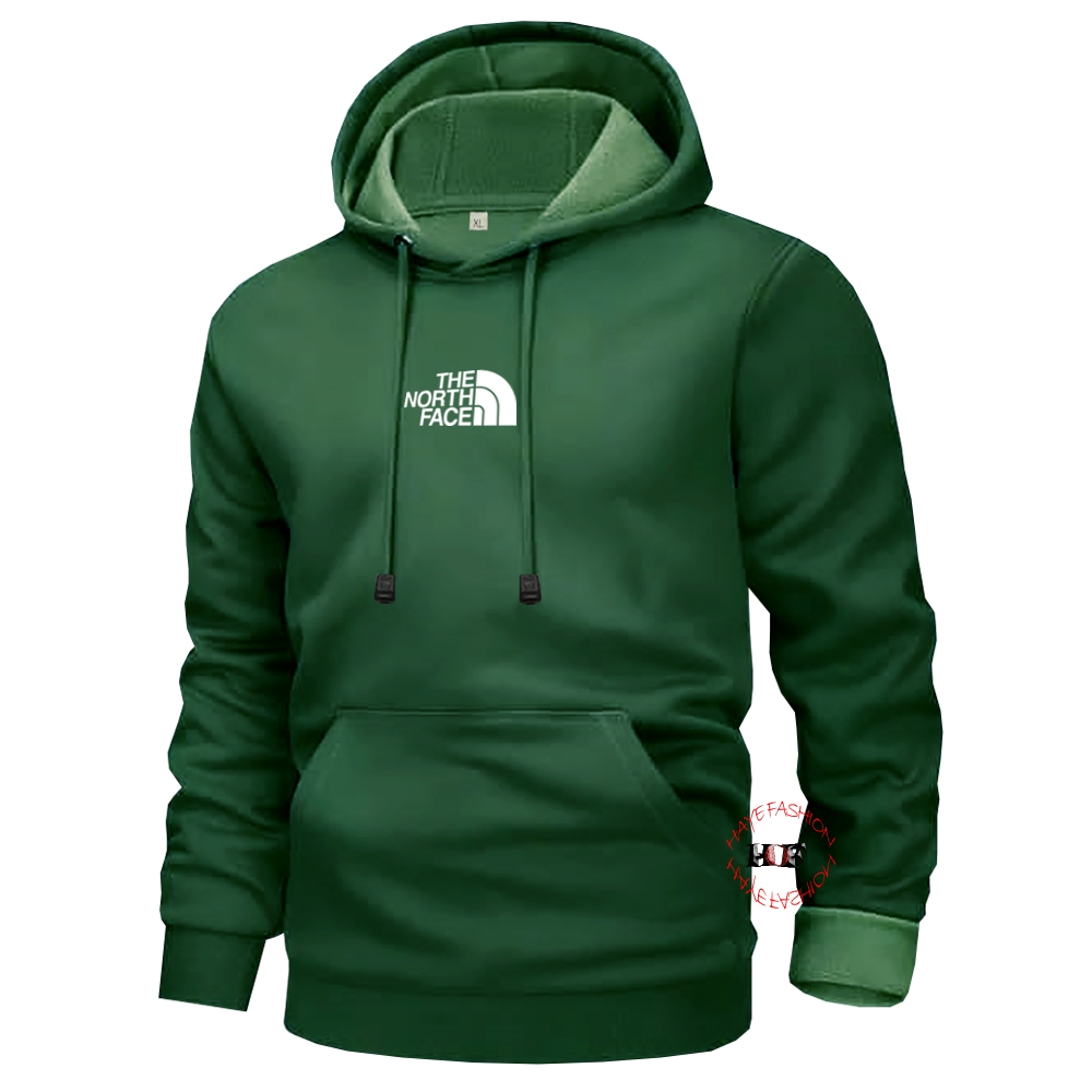 Haye Fashion - Unisex Hoodie TNF Putih Jumper Pria-Wanita Jacket Sweater Terbaru