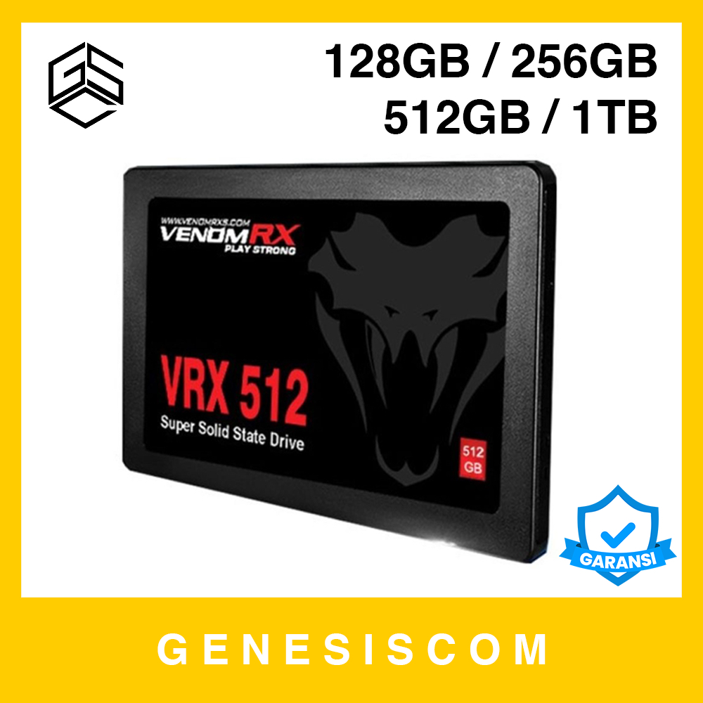 SSD VenomRX 128GB / 256GB / 512GB / 1TB - SATA 3 III 2,5" 2.5" Inch Inci Venom RX VRX VnmRX Internal