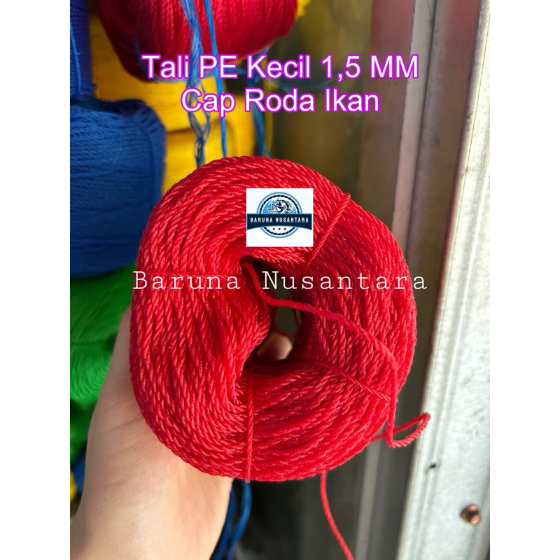 Tali Tambang PE Kecil 1,5MM Cap RODA IKAN +/- 150 Meter