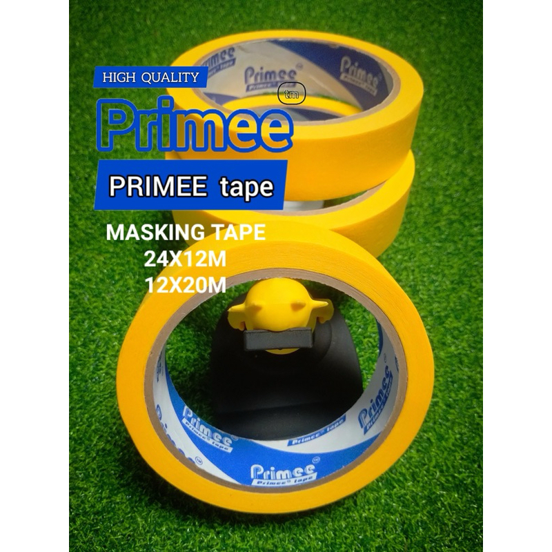 

Solasi kertas / Masking Tape 24 mm Premium Merk Primee