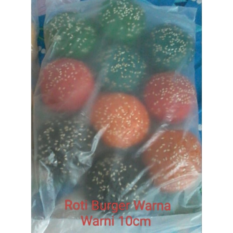 

ROTI BURGER MINI WARNA WARNI 6cm isi 10pcs