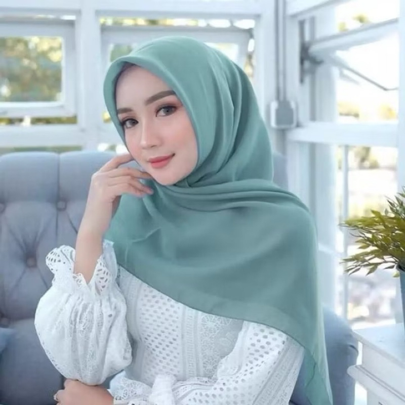 hijab bella square anti letoy warna biru wardah murah,hijab segiempat,hijab bestseller, hijab katun 