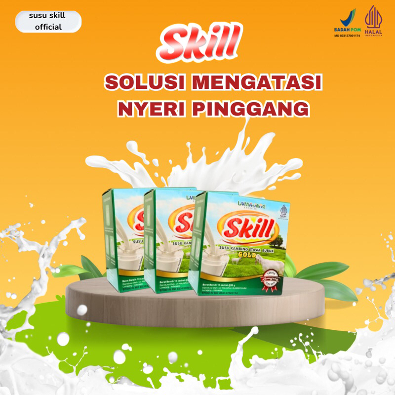 

Skill paket Bugar Susu Skill- Susu kambing Etawa Premium BPOM mengatasi nyeri pinggang