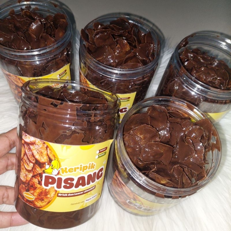 

Keripik pisang coklat lumer