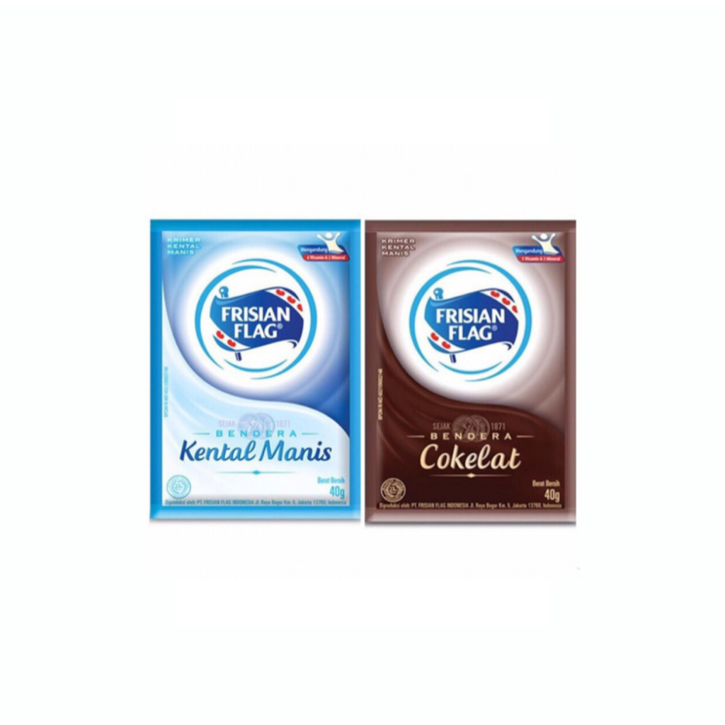 

Frisian Flag Susu Bendera Kental Manis Cokelat 6 sachet 1 Renceng 38g