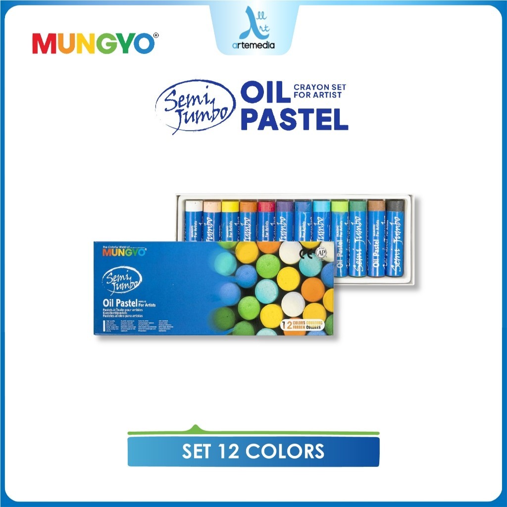 

Gramedia Surabaya - Mungyo Semi Jumbo Oil Pastel Set Crayon Krayon Minyak set 12