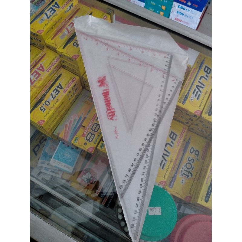 

penggaris sudut segitiga butterfly