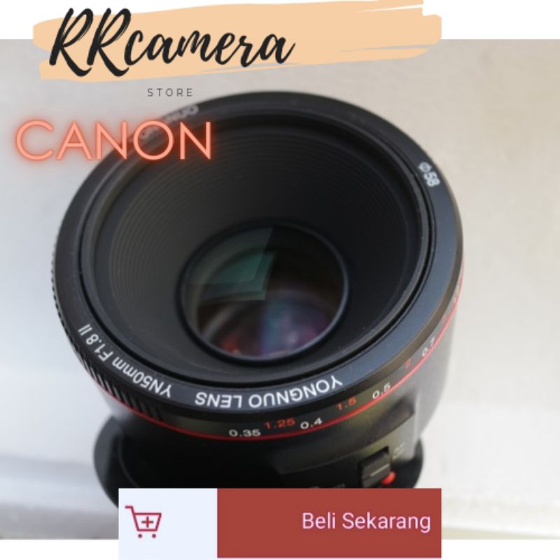 Lensa Fix YN 50mm Mark ii / 2 for Canon Mulus