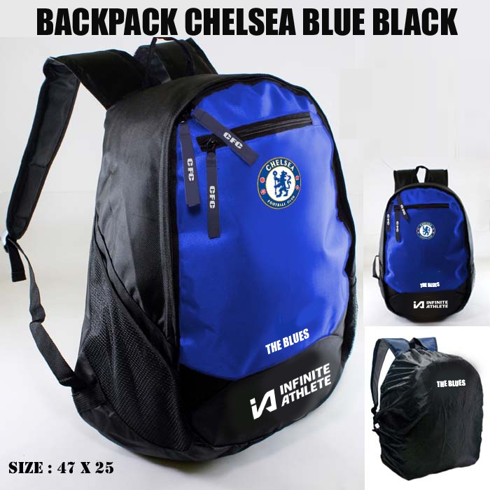 Tas Ransel Chelsea Backpack Chelsea Terbaru 2023 2024 Sepak Bola Fans Supporter Sport Pria Wanita Ta