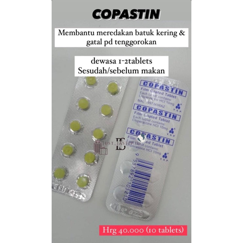 Copastin batuk kering (READY STOCK PENANG)