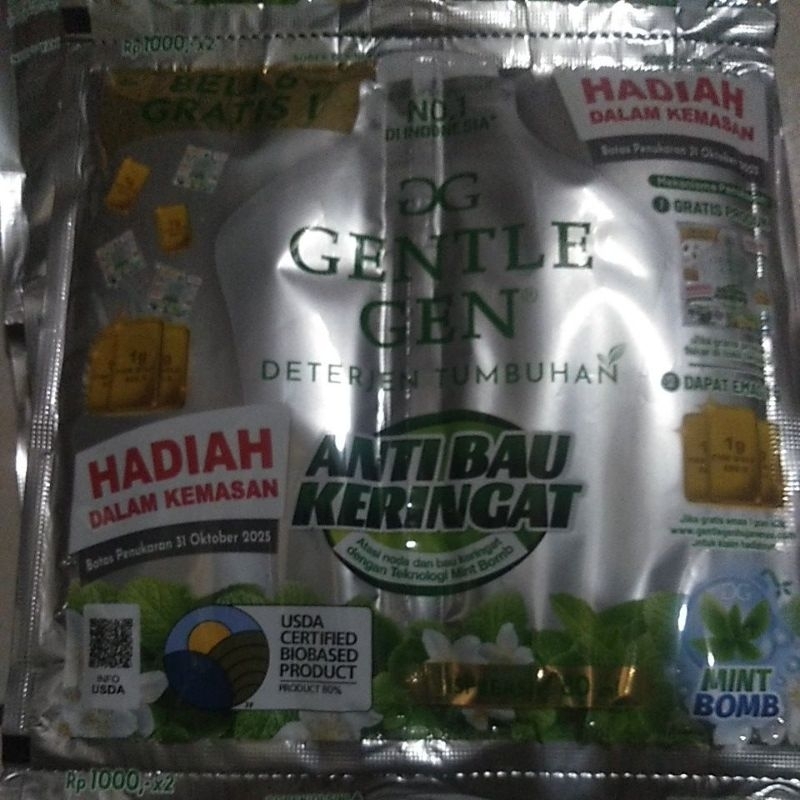 Gentle Gen Deterjen Cair 80ml Renceng