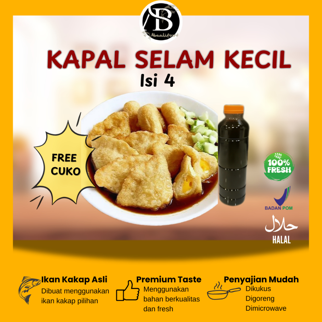 

PROMO BELI 2 GRATIS 1 Pempek Asli Palembang Kapal Selam kecil Mpek-mpek mix Ikan Tenggiri frozen Empek-Empek Premium Asli Jogja paket isi 4