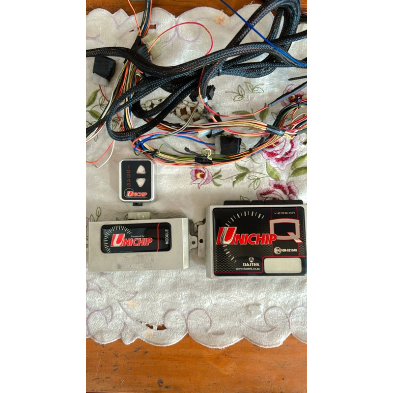 unchip Dastek Q+ lengkap selector , lengkap wiring, bekas pemasangan Jazz Ge8.