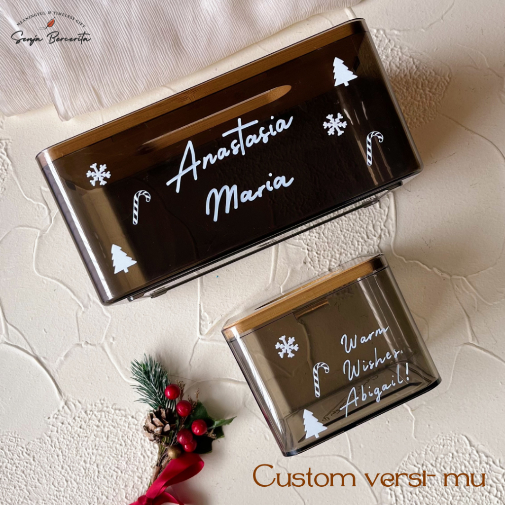 

Personalized Tissue Box Christmas Edition/New Year Hampers/Hampers Natal/Custom Hampers