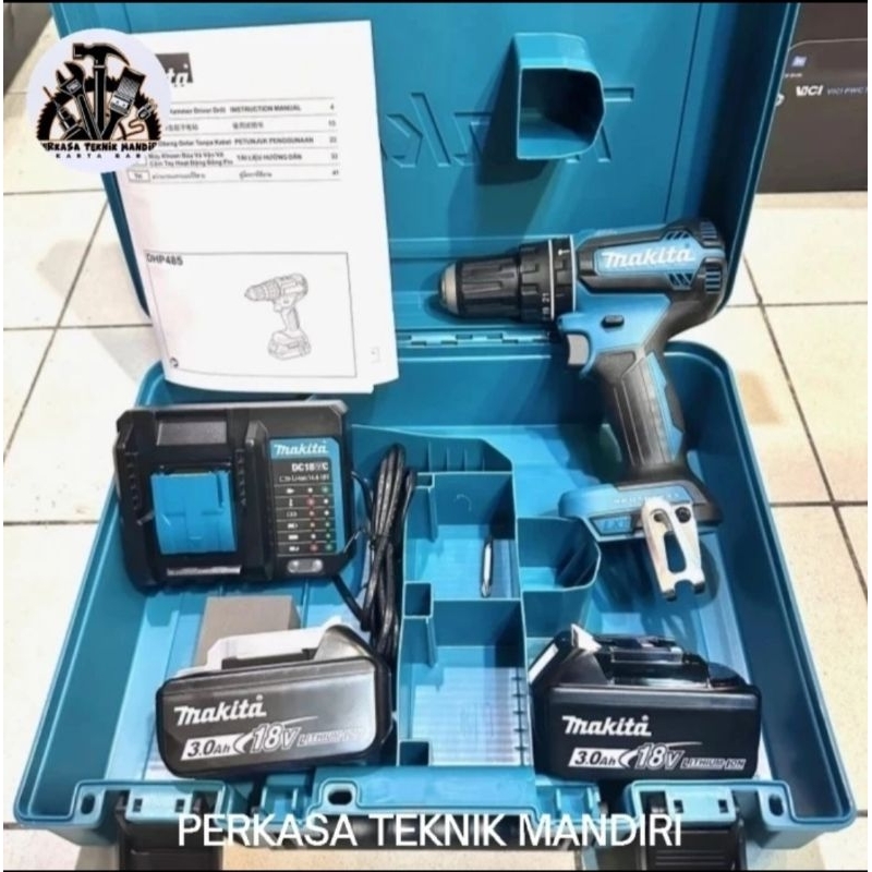 Mesin Bor Baterai Makita Brushless DHP 485F001
