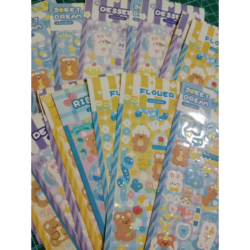 

STICKER DECO sanrio animal hologram berbagai motif lucu