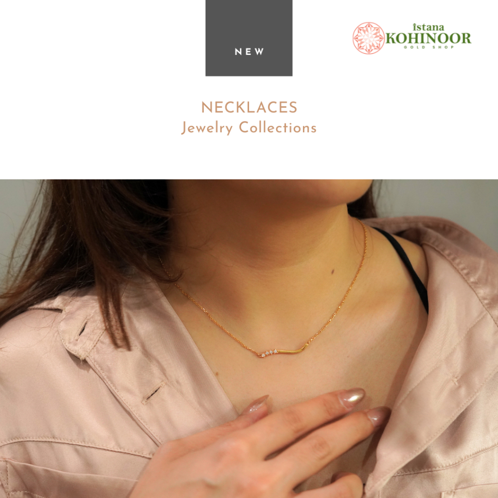 KOHINOOR KALUNG VARIASI LINEAR PENDANTS YELLOW GOLD EMAS 16K