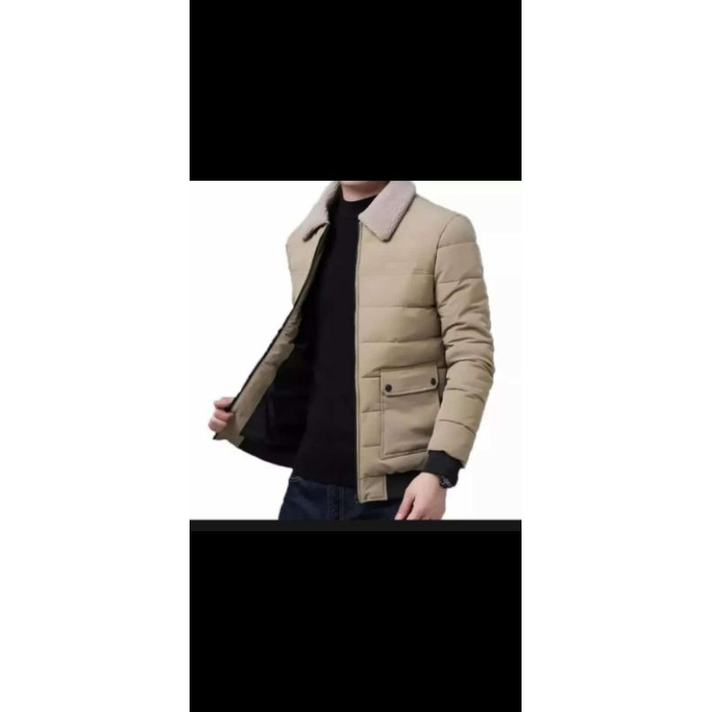 BISA COD Naurajacket14/ Jaket bomber pria kerah beludru/ jaket taslan premium berkualitas/ Jaket bom