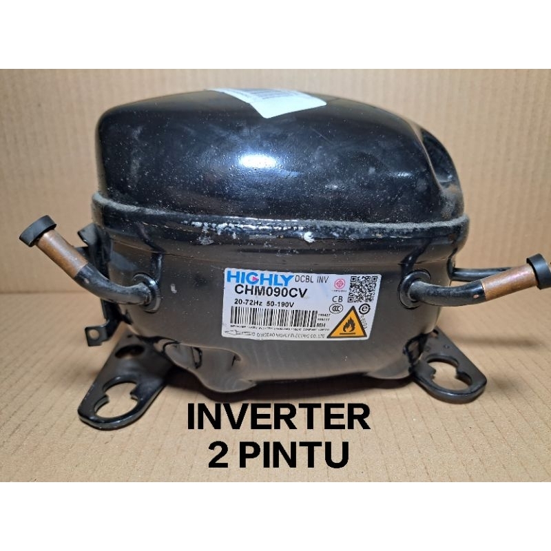 KOMPRESOR KULKAS 2 PINTU AQUA INVERTER UKURAN 1/6 ORIGINAL
