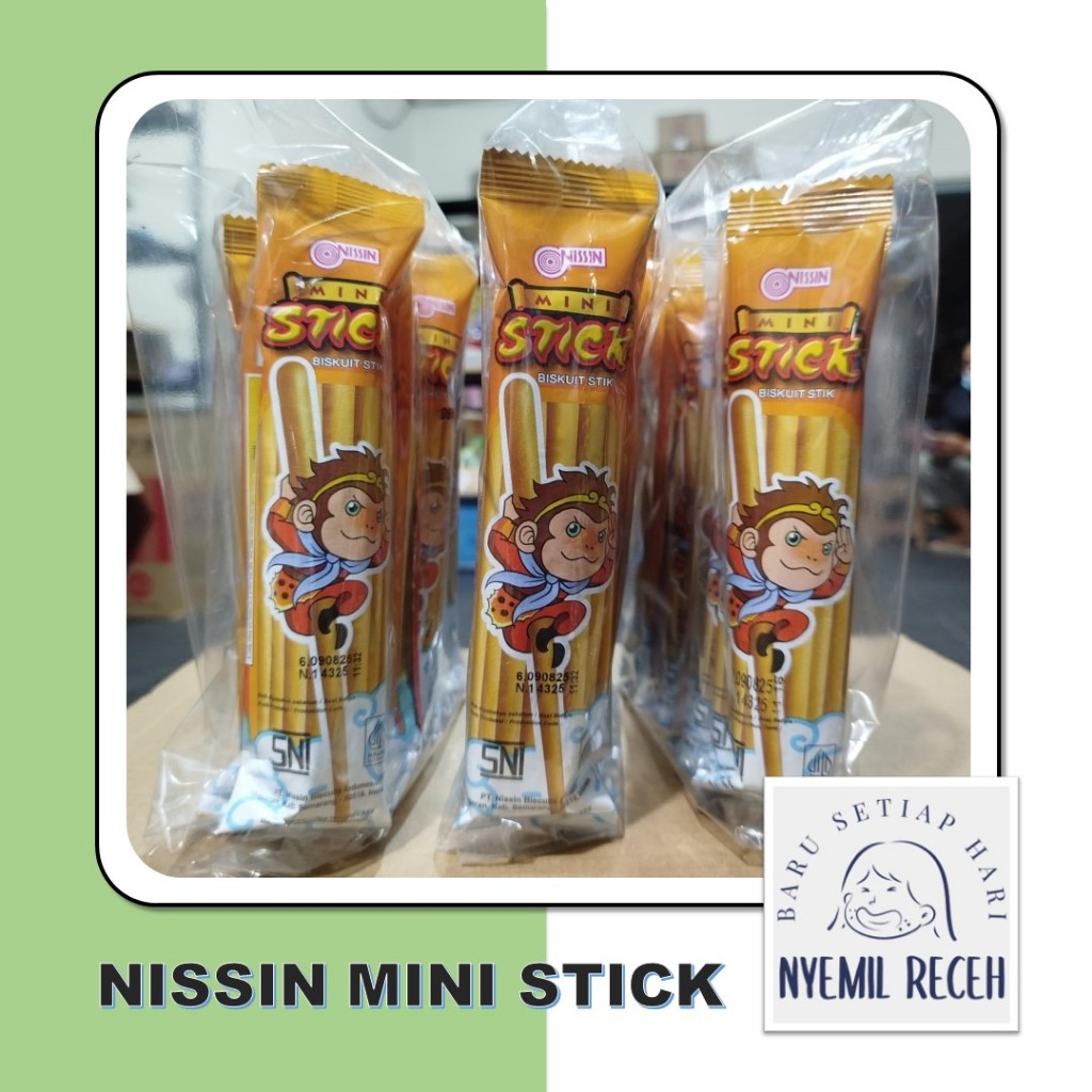 

Nissin Mini Stick ( 15gr dan 25gr ) Jajan Jadul Gurih Renyah