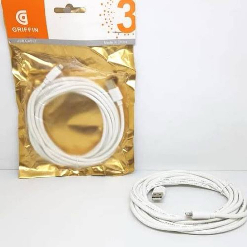 Kabel Data Iphone Lightning 3 Meter Griffin Fast Charging