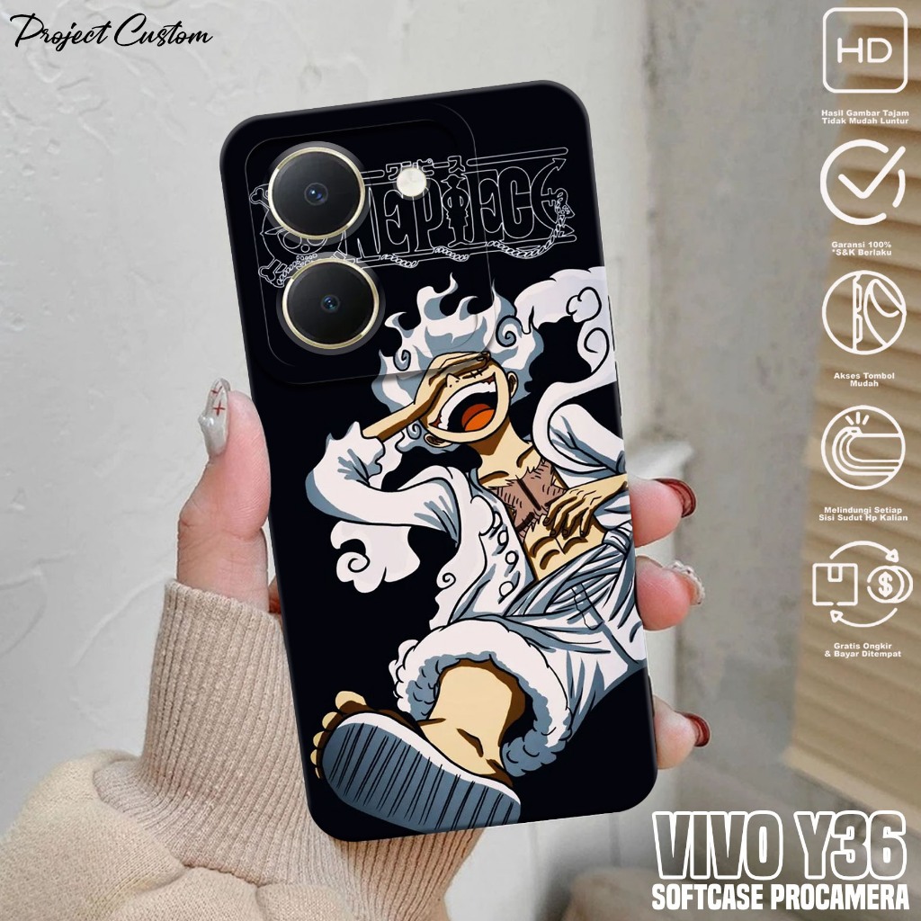 Softcase Hp VIVO Y36 - Case Hp VIVO Y36 ( Lufy Gear 5 ) Silikon Hp VIVO Y36 - Casing Hp VIVO Y36 - C