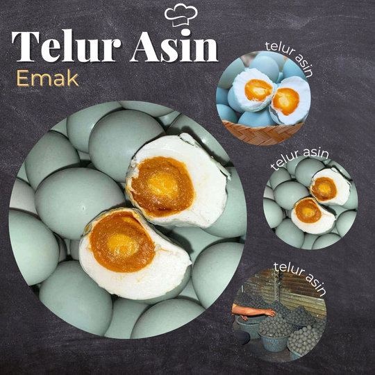 

Telor Asin Omega Masir & Berminyak TELUR ASIN EMAK