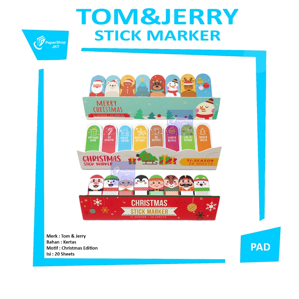 

TOM&JERRY - Stick Marker Tj Season Christmas Edition - PAD