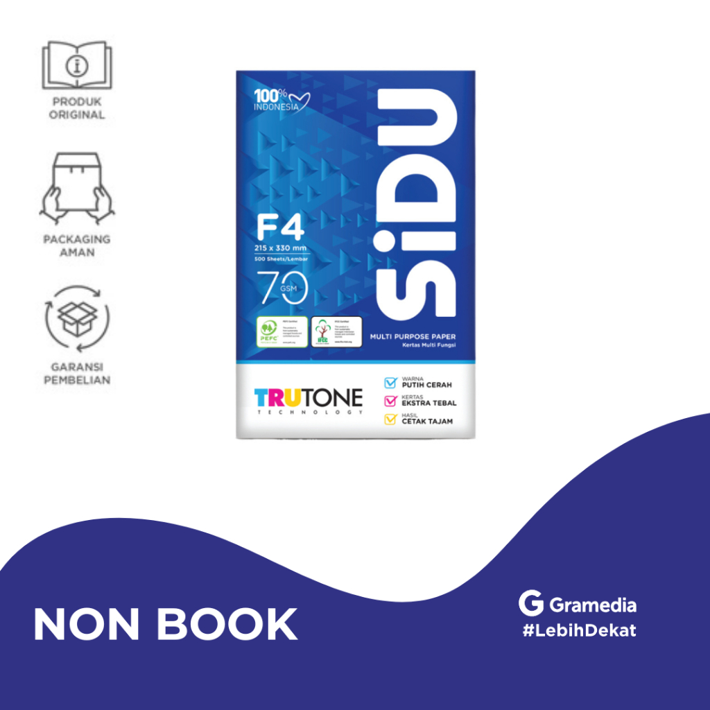 

Kertas HVS F4 70 GSM SiDU - Gramedia Jember