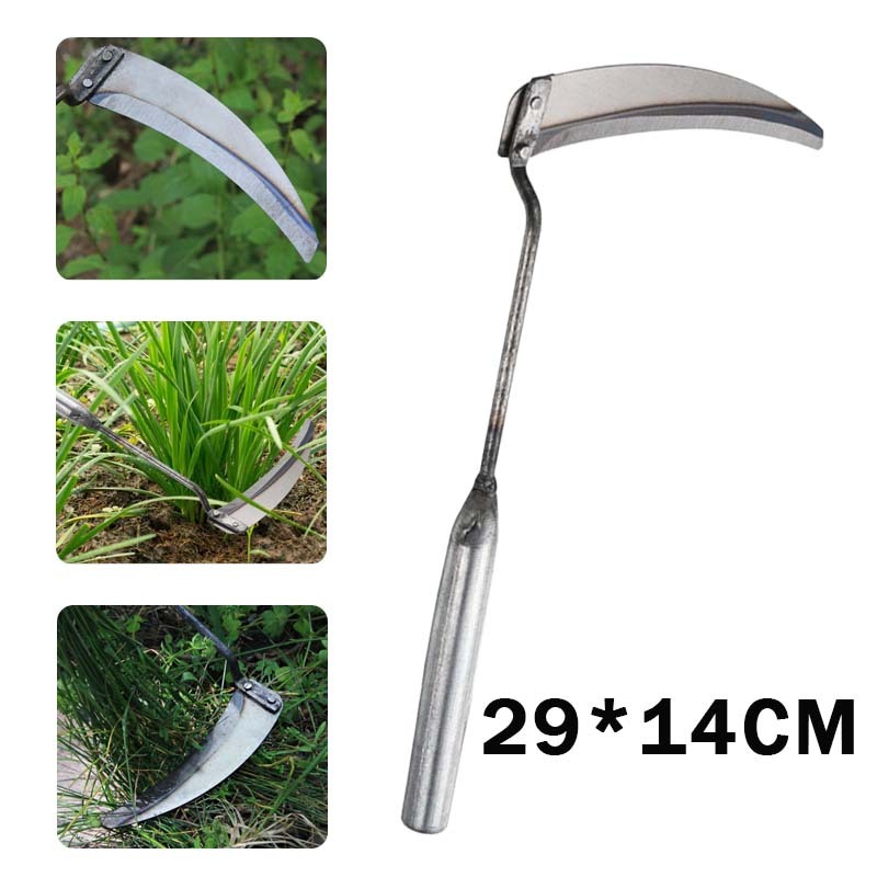 Arit Kecil Rumput Alat Rumput Liar Steel Sabit Potong Rumput Celurit Rumput Tajam Sabit Rumput Super