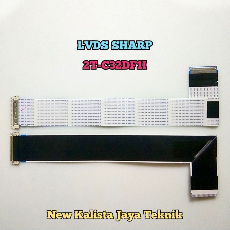 KABEL LVDS TV SHARP 2T-C32DF1I ORIGINAL KABEL FLEXIBLE TV 32DF1i KABEL FLEKSIBEL SHARP 2TC32DF1I KAB
