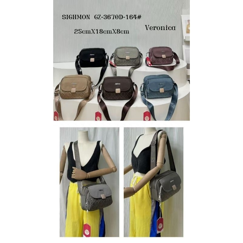 Sighmon 3670 Tas Selempang Wanita Kanvas
