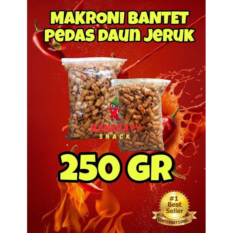 

makaroni bantet pedas 250gr viral | pedasnya nampol | pedas extra