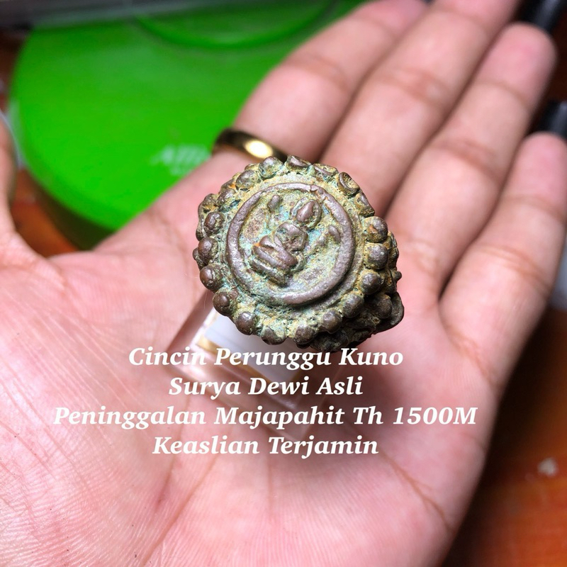Cincin Kuno Asli Peninggalan Jaman Majapahit Tahun 1500an Surya Dewi