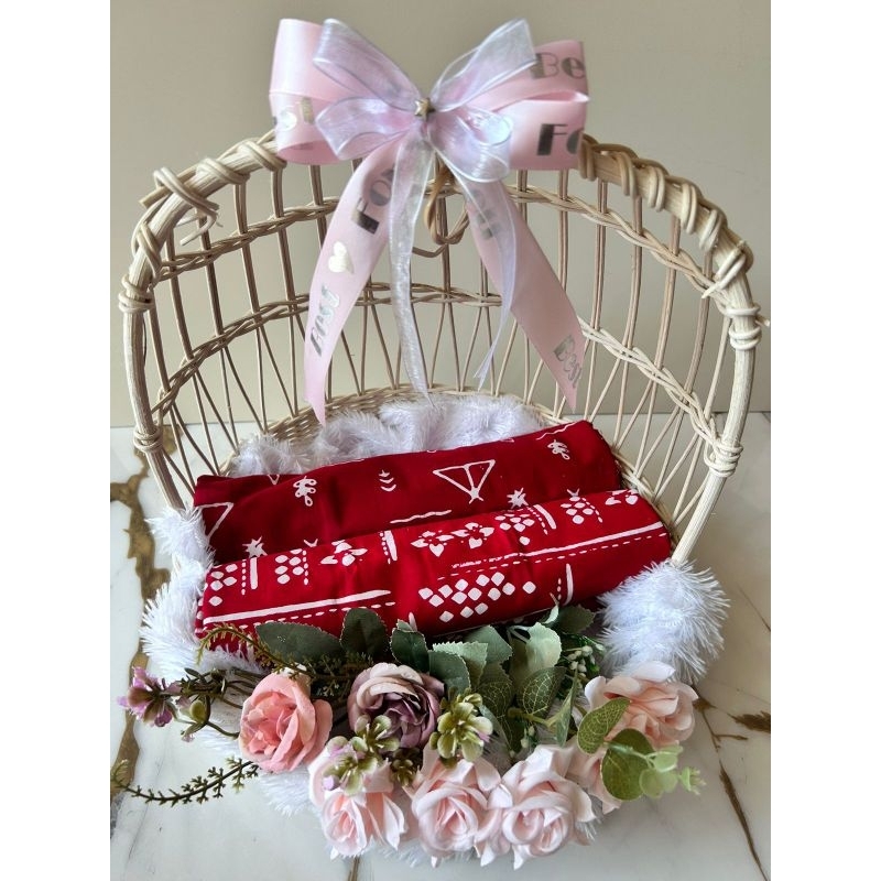 KAIN BATIK METERAN WARNA MERAH MODERN 2 METER // BAHAN ROK BATIK WISUDA, KELUARGA, SEKOLAH // BAJU B