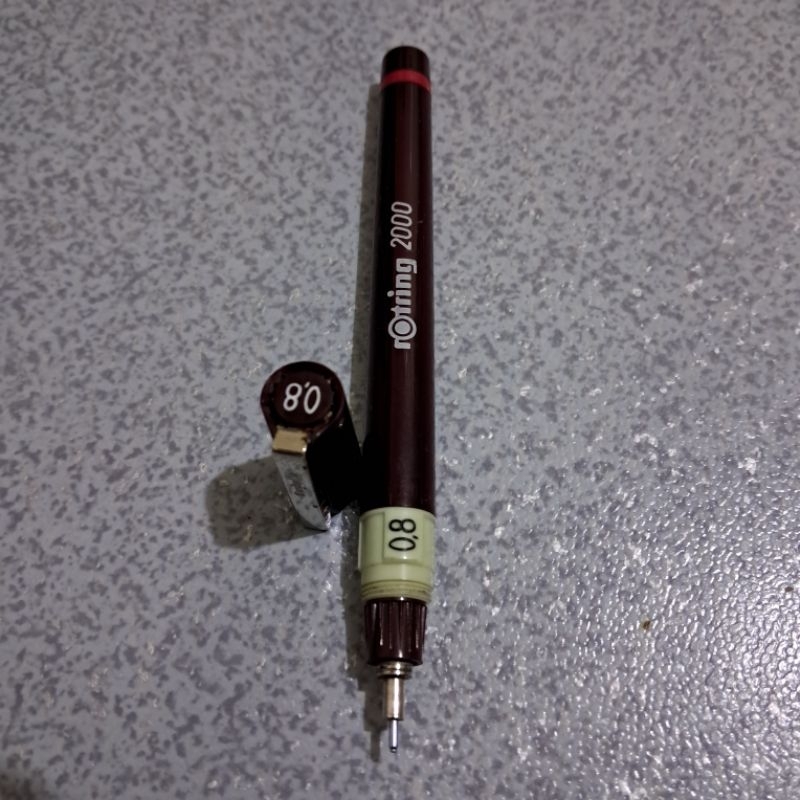 

Langka Rotring 2000 Isograph 0.8 rapido jerman pulpen gambar