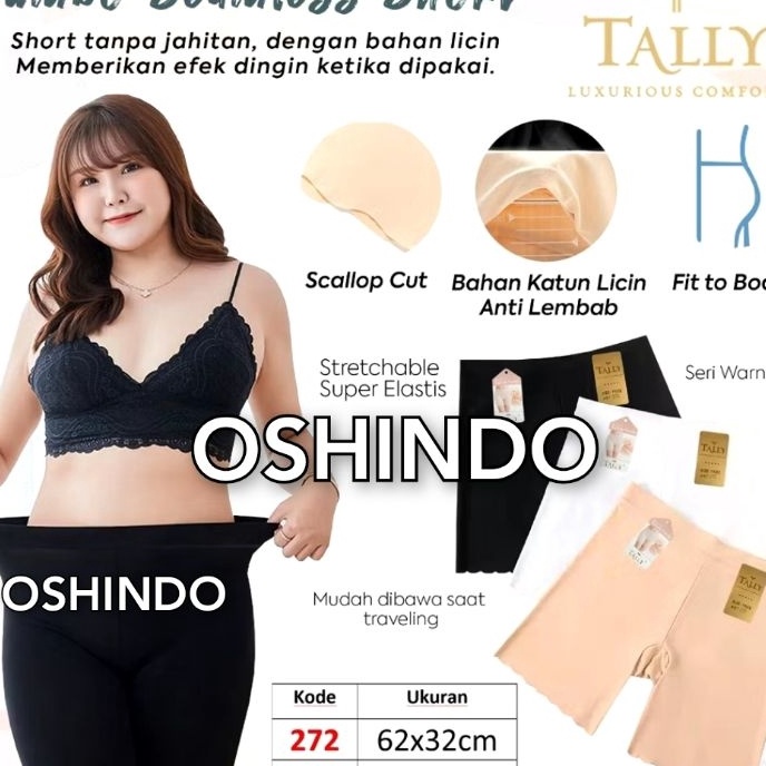 KF7 Tally 272 274 CD Celana Short Pants Wanita Bahan Seamless Fit L XL