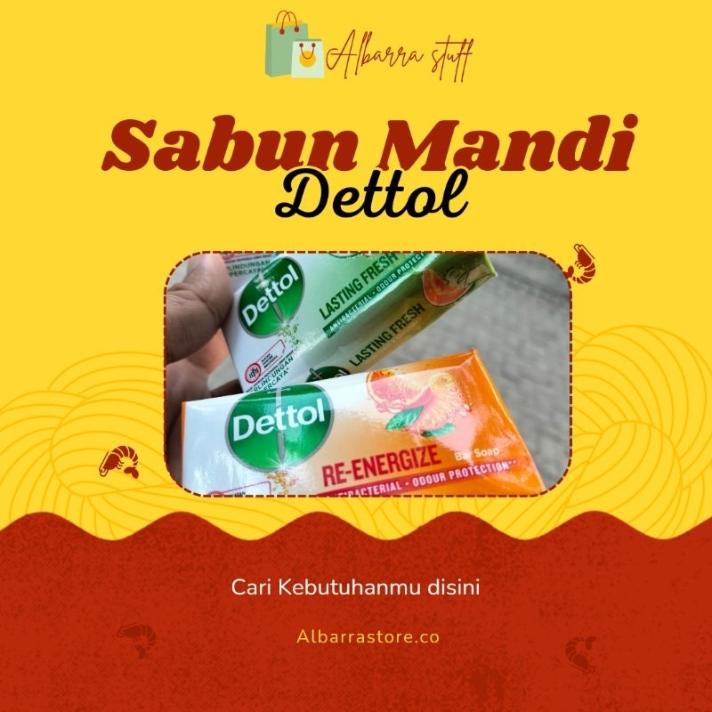 Sabun Mandi Batang Sabun Dettol 60g isi 3 murah