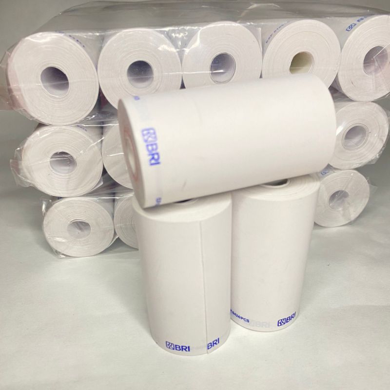 

Kertas kasir thermal logo bank BRI 58/57×30full paket 100Roll(1Box)