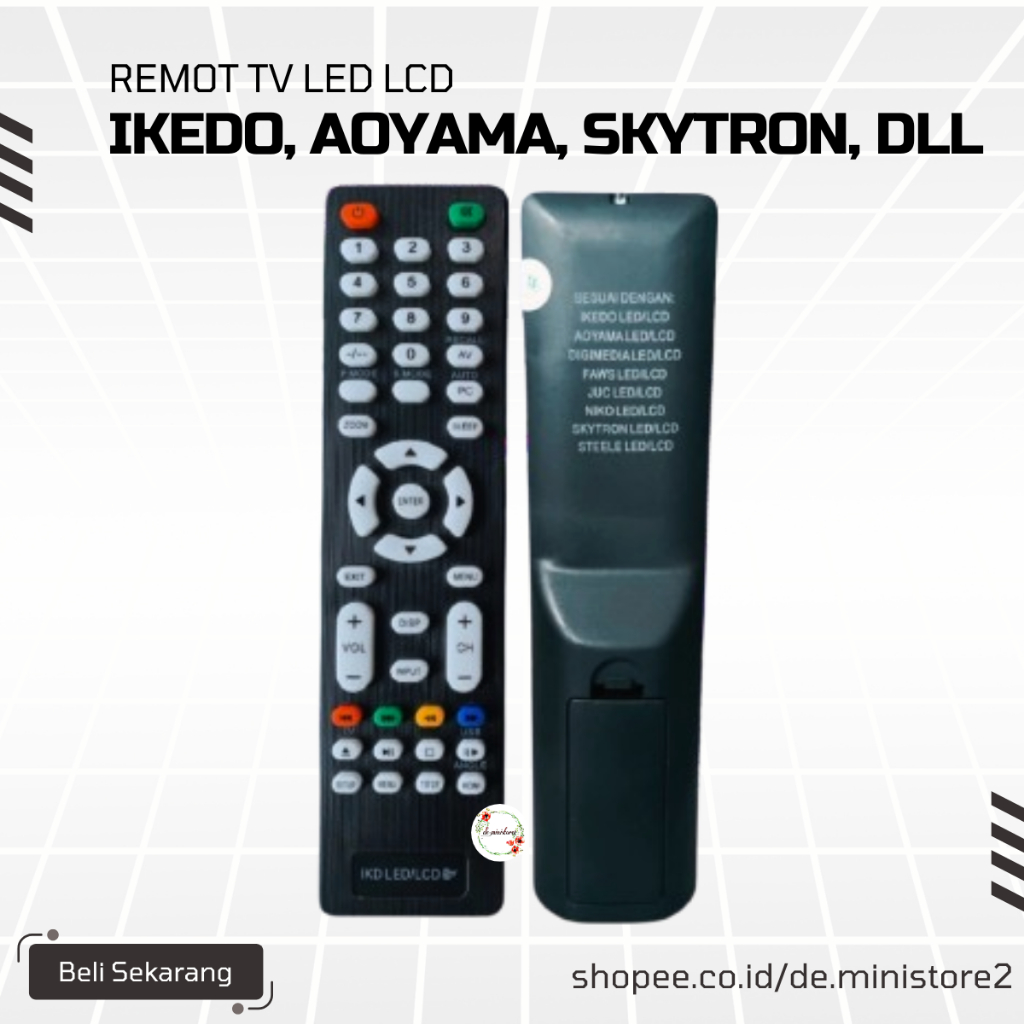 Remote TV Aoyama Digital Tabung LCD LED Ikedo JUC PJG Remote Aoyama SPQV29N
