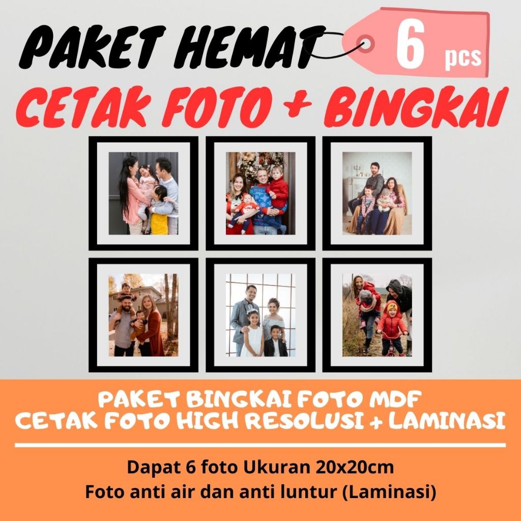 Custom Foto di MDF Board 20x20cm: Hadiah Unik & Kenangan Spesial