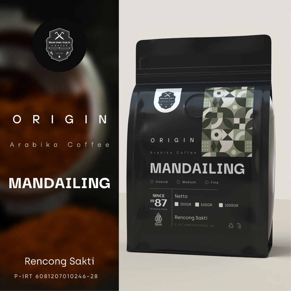 

Kopi Arabika Mandailing Sumatera Original Mandheling Arabica Beans No.1