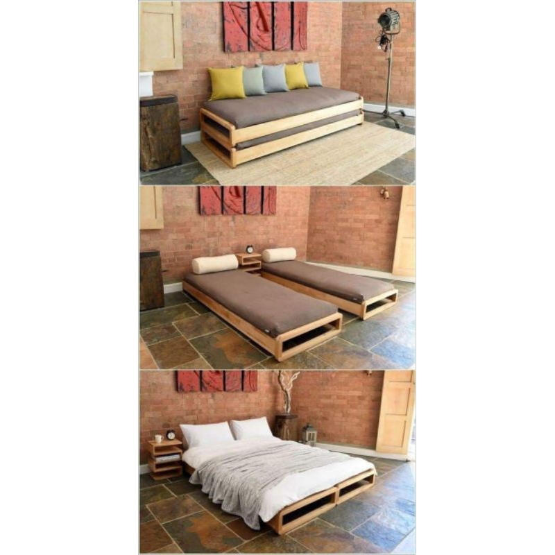dobel bed minimalis ,kasur villa,kasur kos